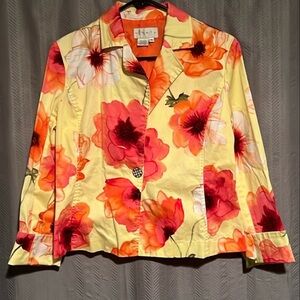 Ninety Yellow and Orange Floral Jacket